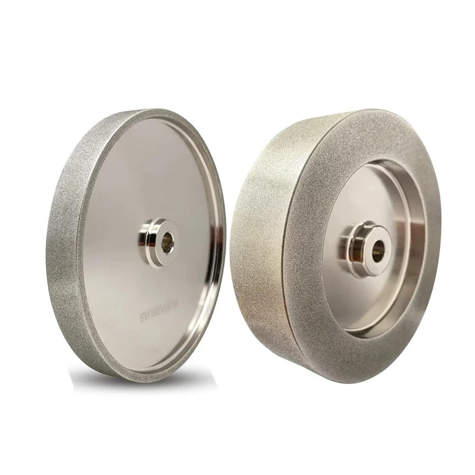 Muelas abrasivas CBN de 150mm, eje de 1/2 pulgadas, ancho de 1/1, 25/1,5 pulgadas for amoladoras de banco, herramientas de torneado de madera, rueda de afilado de 6 pulgadas(B)