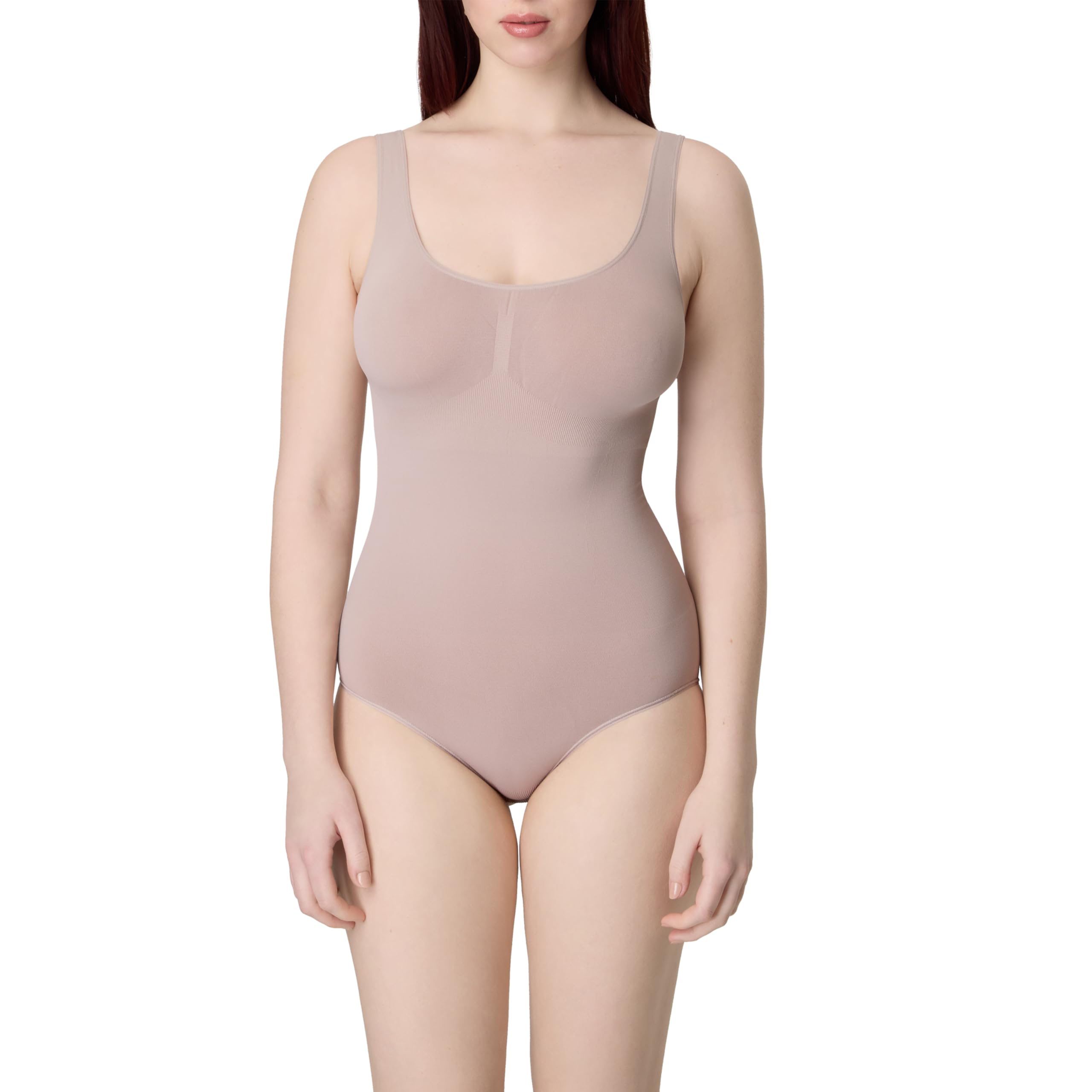 Maidenform Women's Seamless Shapewear, Tummy Control Bodysuit, Firm Control Full Coverage Body Shaper