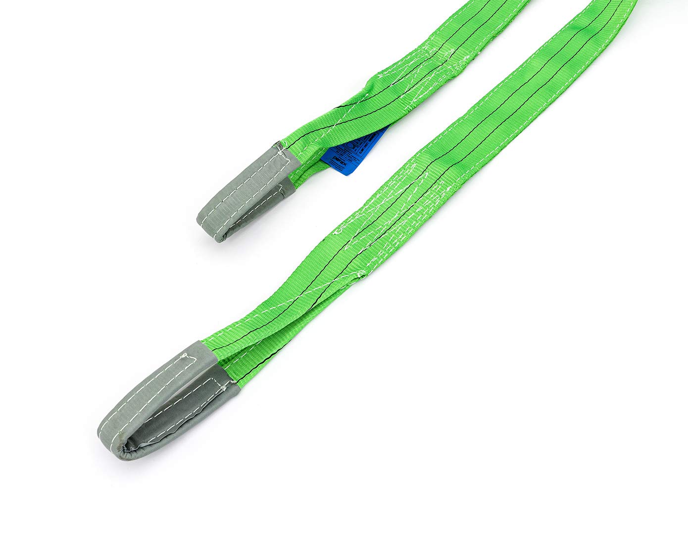 PETEX 47102413 Sangle de levage, verte, charge maximale : 2000 kg, longueur : 4 m, largeur : 75 mm