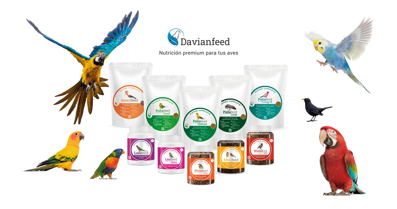 Lorifeed - Néctar Loris Completo 10 kg - Alimentación para Aves Nectarívoras - Fórmula Natural - Calidad y Salud Digestiva Premium - Davianfeed