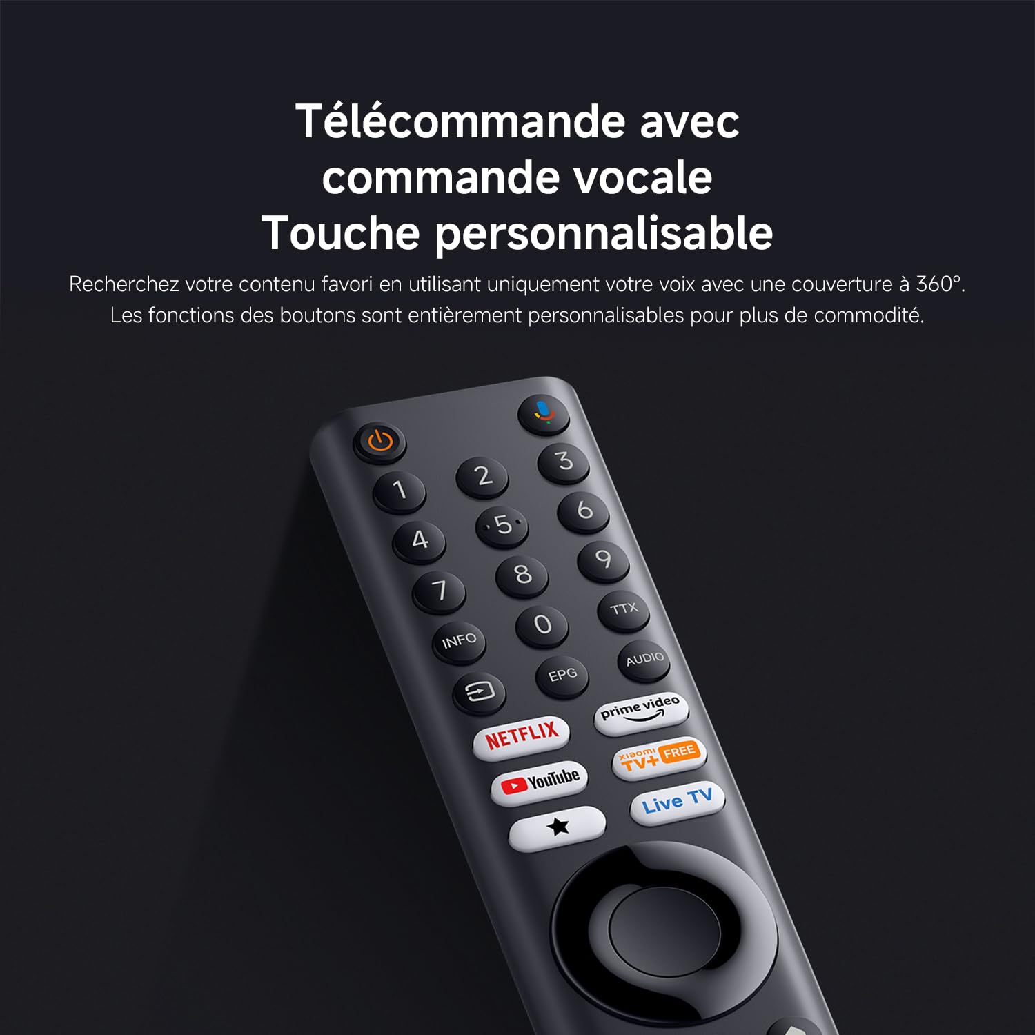 XIAOMI TV A Pro 50 127 cm 50 Pouces 4K UHD QLED Smart TV Google TV HDR10 Game Boost 120Hz MEMC 2Go+8Go