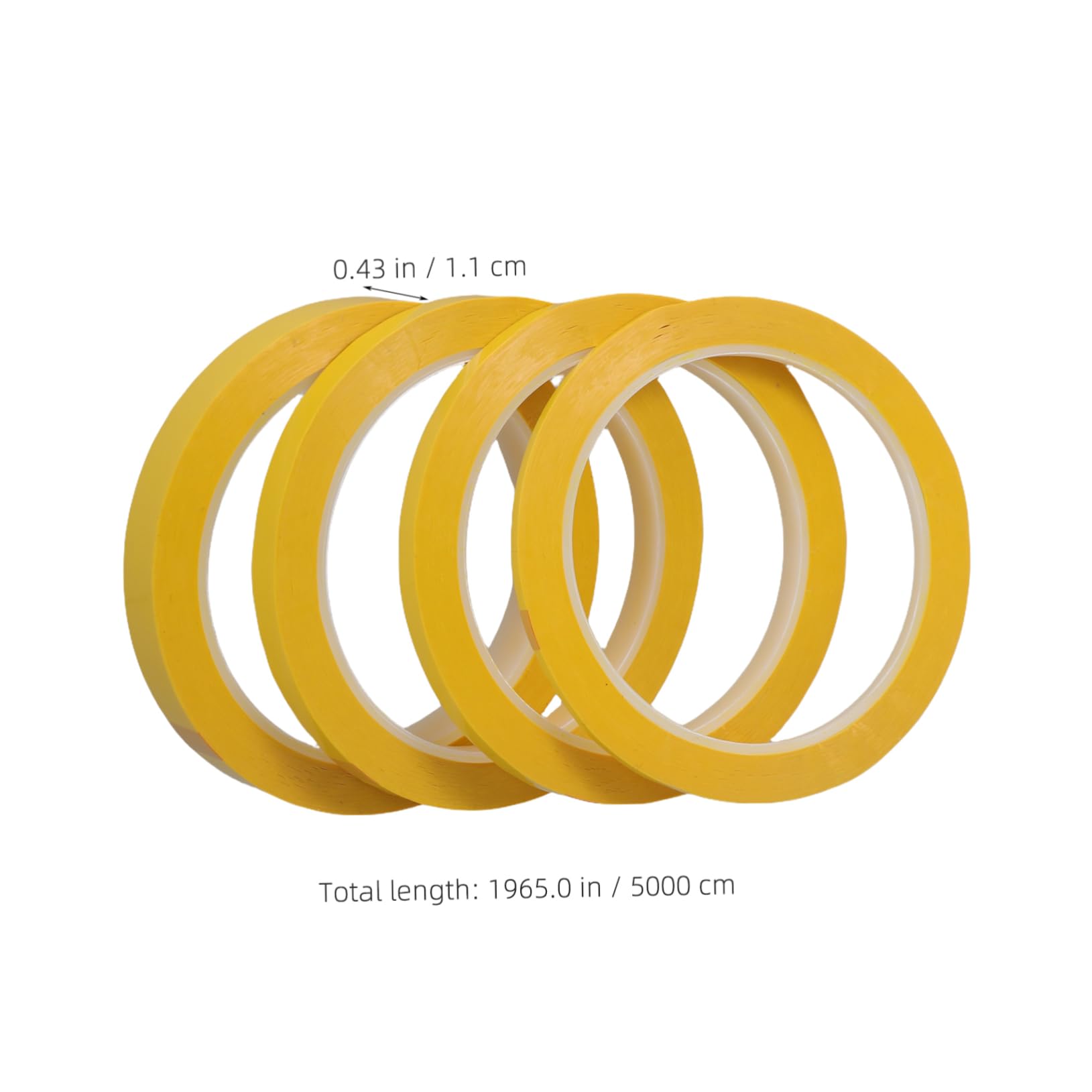 KALLORY Heat-Resistant Pet Adhesive Tape Whiteboard Accessory Insulation Tape for Labeling Strong Adhesive Bulk