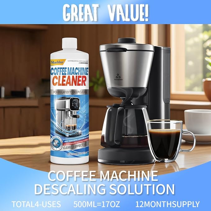 Solución descalcificadora para cafetera espresso 16.9 oz miniatura 4