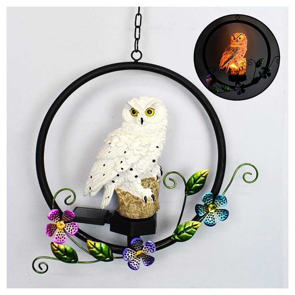 Solar Garden Lights Garden Solar Light Ornament Outdoor Patio Decoration Lawn Light Lamp Resin Animals Outdoor Hanging Solar