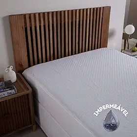 Capa De Colchão Impermeável Matelado Casal Padrão Branco