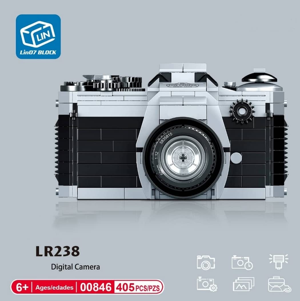 ZHE GAO Rysunek do złożenia z małymi klockami. Odtwarzanie półautomatycznego mechanicznego lustrzanki.