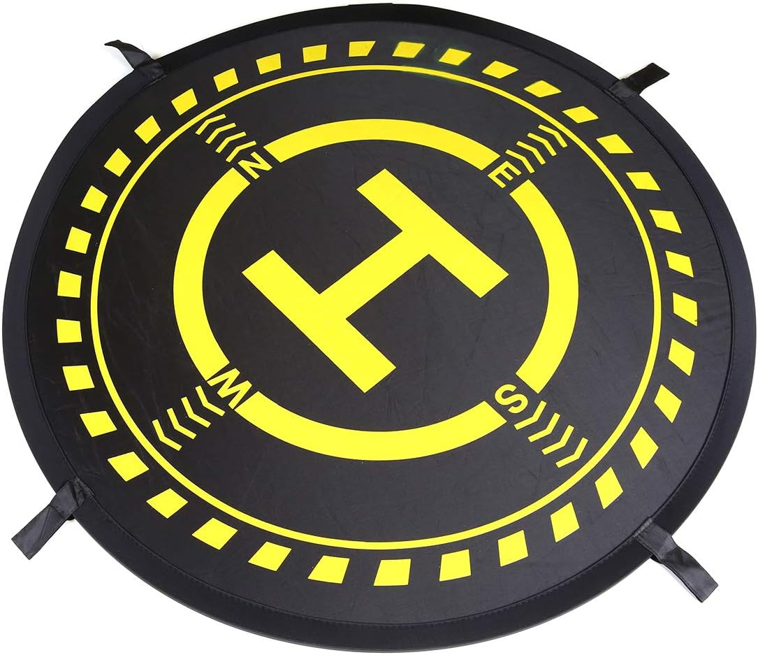 32 Inch Waterproof Collapsible Foldable Drone Landing Pad for DJI Tello Mavic 2 Zoom Mavic 2 Pro, Mavic Air Pro Platinum Phantom 3 4 Spark Accessories High Contrast