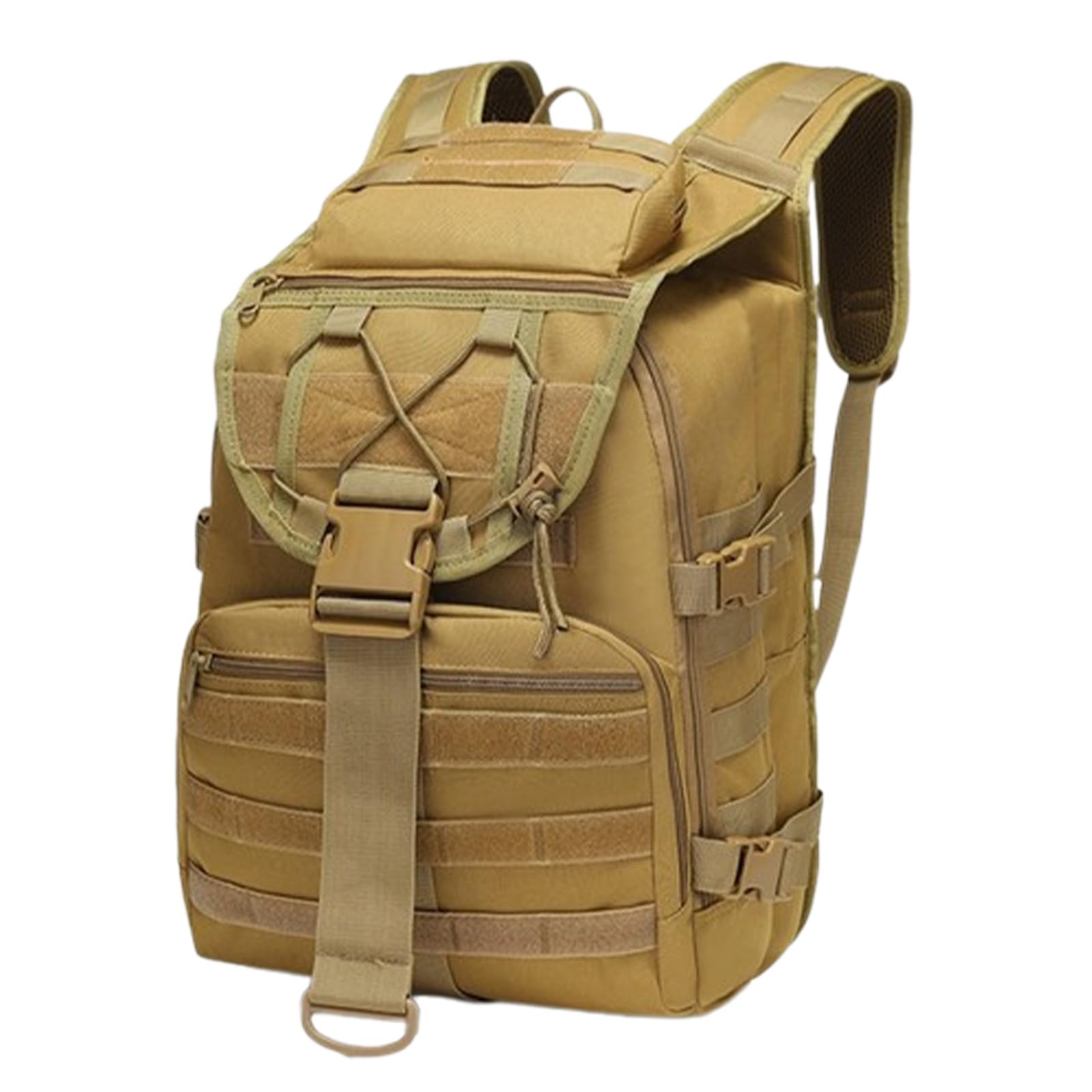 Militär Rucksack Herren 35 Liter Outdoor Wasserdicht Taktischer Wanderrucksack Survival Bundeswehr Backpack für Camping, Reisen und Wandern (Khaki)