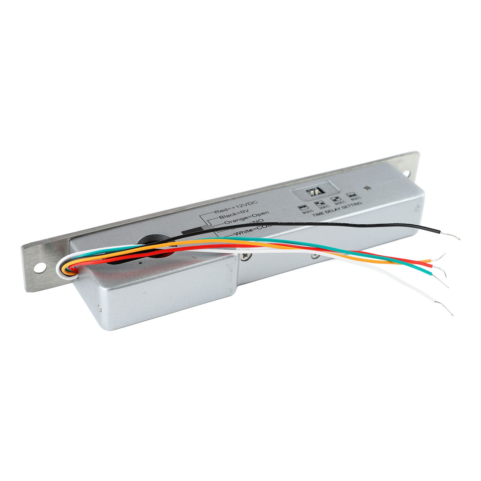 Perno de Embutir Eléctrico, Retardo Ajustable, Resistente a Altas Temperaturas, Resistente a los Golpes, Cerradura de Perno Eléctrico, Apariencia Exquisita para Puerta de Metal