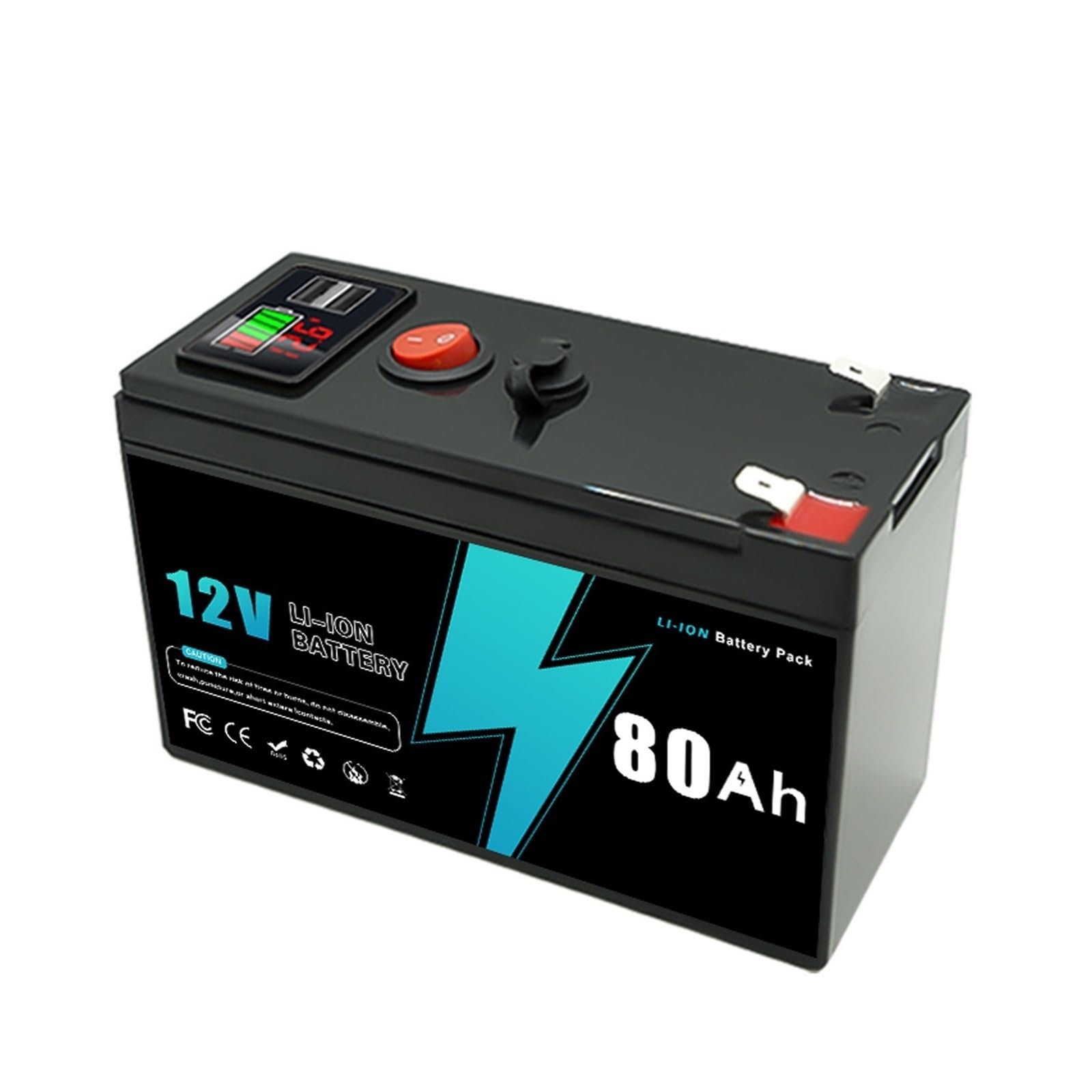 Ciclo Profundo del Indicador Digital del Batería Li-Ion De La Batería 12V 60-150Ah del Ciclo Profundo