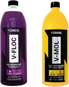 Kit Shampoo Para Lavar Carro, V-mol 1,5L + V-floc 1,5L Vonixx