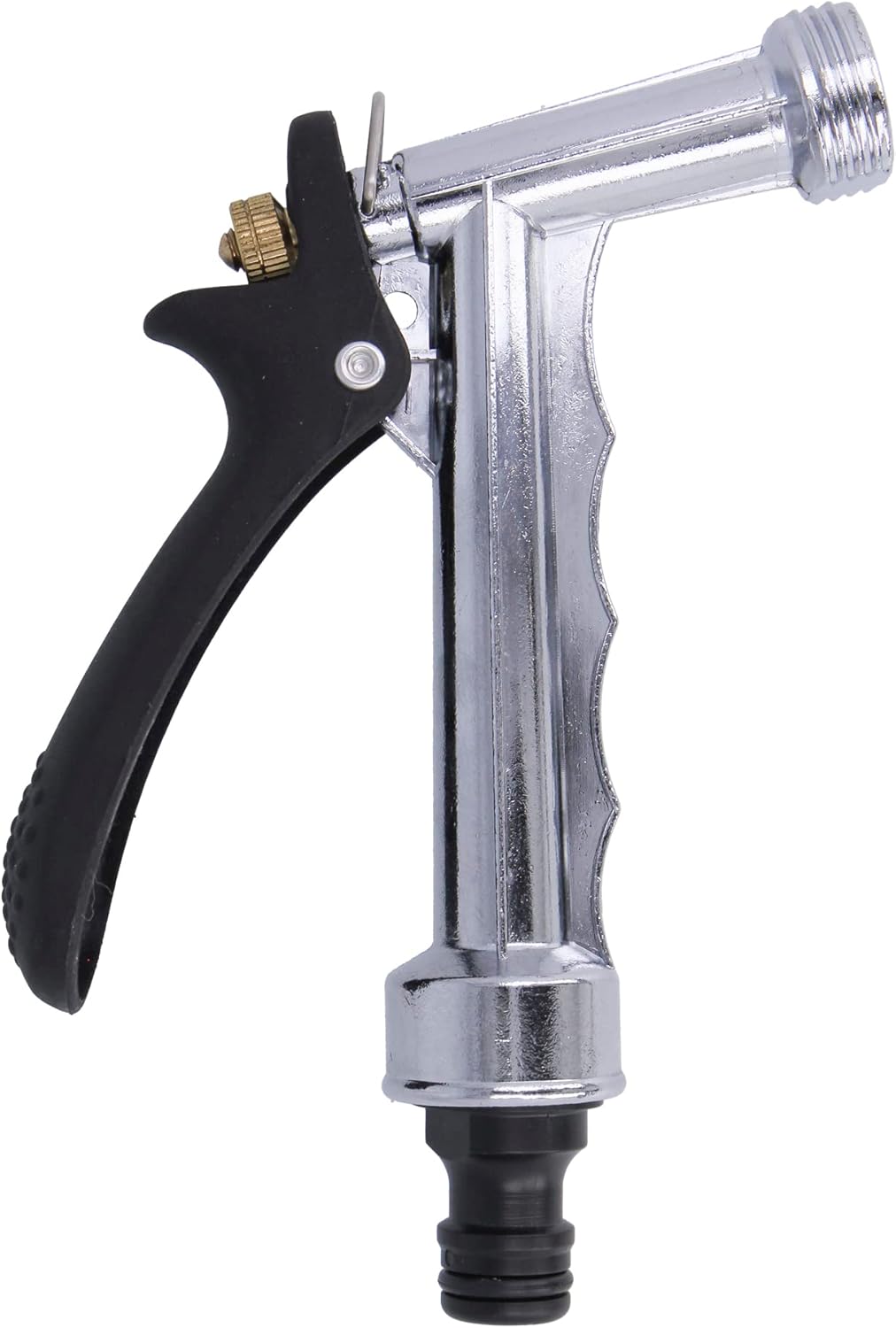 Amig - Irrigation Gun | Metallic | 140 mm | Ideal for Garden Work | Locking Lever for Convenience | Ergonomic Handle and Easy Operation | Steel | Glossy