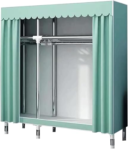 Miniatura 12 de large closets Portable Wardrobe Closet Thick Metal Frame Closets for Bedroom Cloth Wardrobe Closet for Bedroom Hanging Clothes Closet Space-saving