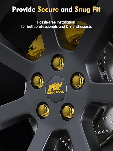 Miniatura 7 de MIKKUPPA Tuercas doradas M12x1.5  Repuesto para Ford Fusion 2006-2020, Ford Focus 2000-2019, rueda Ford Escape 2001-2023  20 tuercas de llanta de