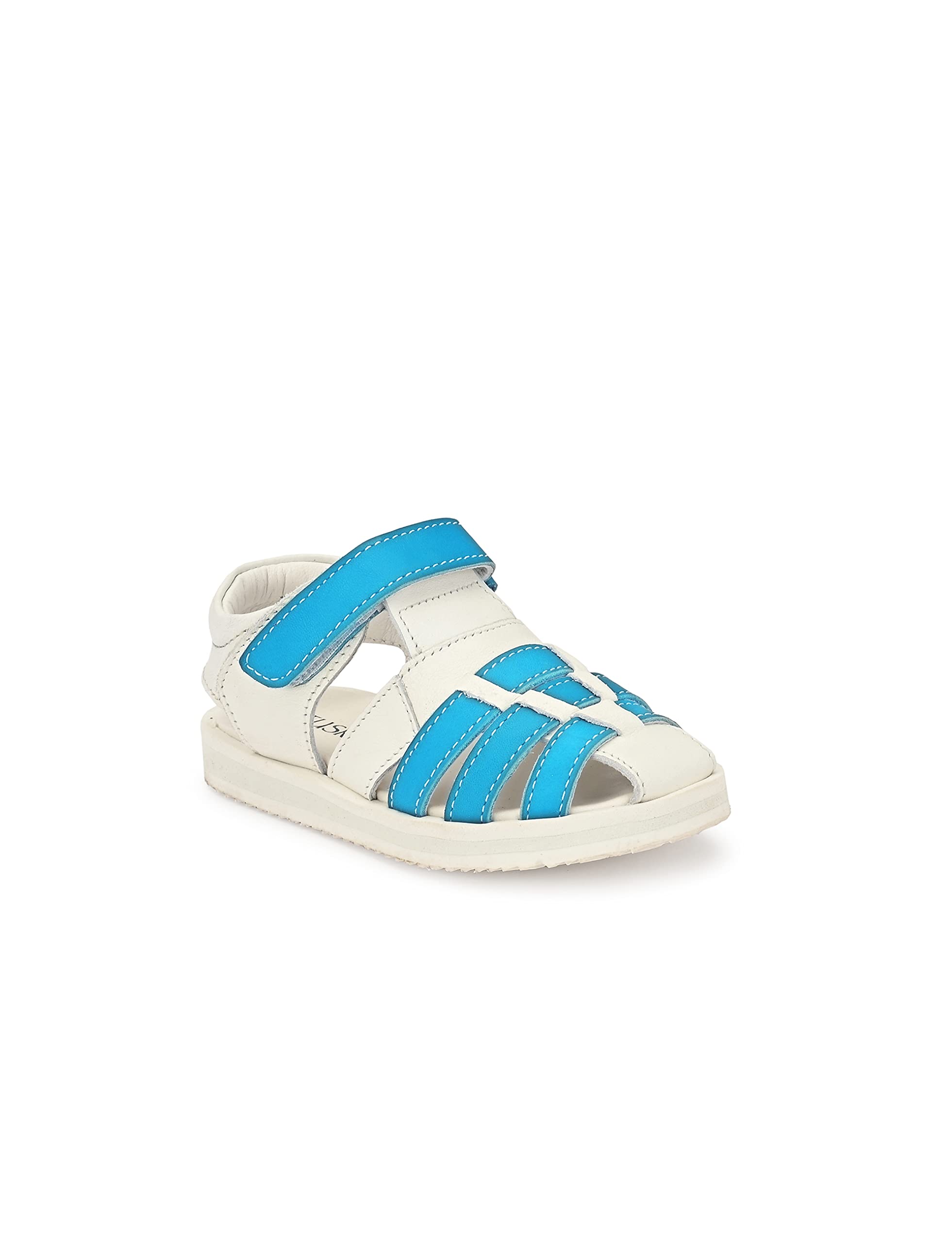 Tuskey Lightweight Genuine Leather Casual Outdoor Fashion Sandals for Kids Boys(687White1) (B09GRZQVS2) Amazon Price History, Amazon Price Tracker