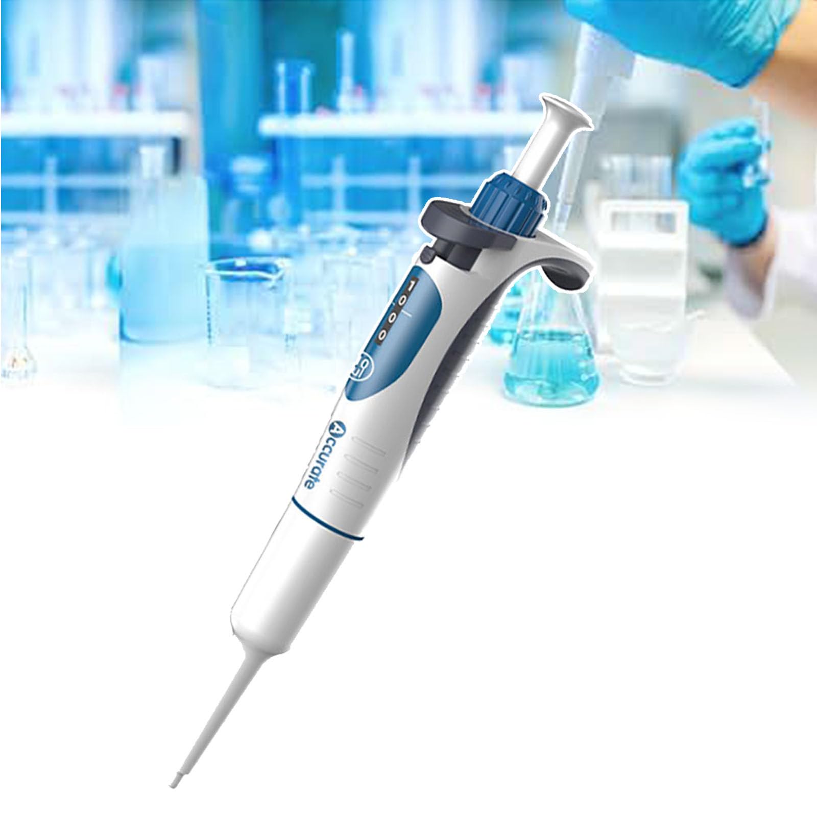 Micropipeta, Pipetas De Un Solo Canal, Micropipetas De Volumen Ajustable Digital De 0,1Ul-10 Ml, Medio Autoclavables, Herramienta De Pipetas De Transferencia De LíQuido De Laboratorio,2-20ul