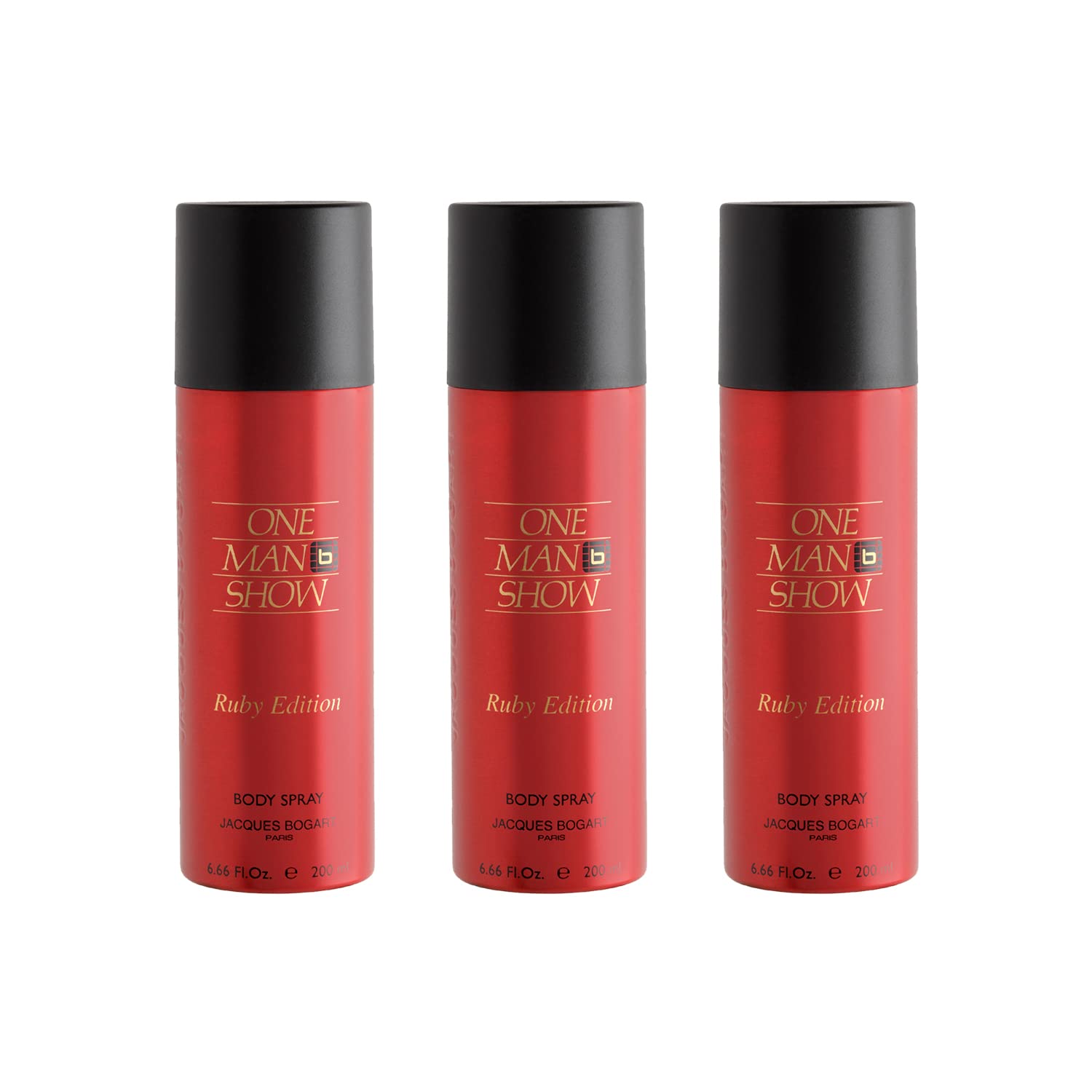 Jacques Bogart One Man Show Ruby Deodorant Spray 200ml (Pack of 3)-picture-12