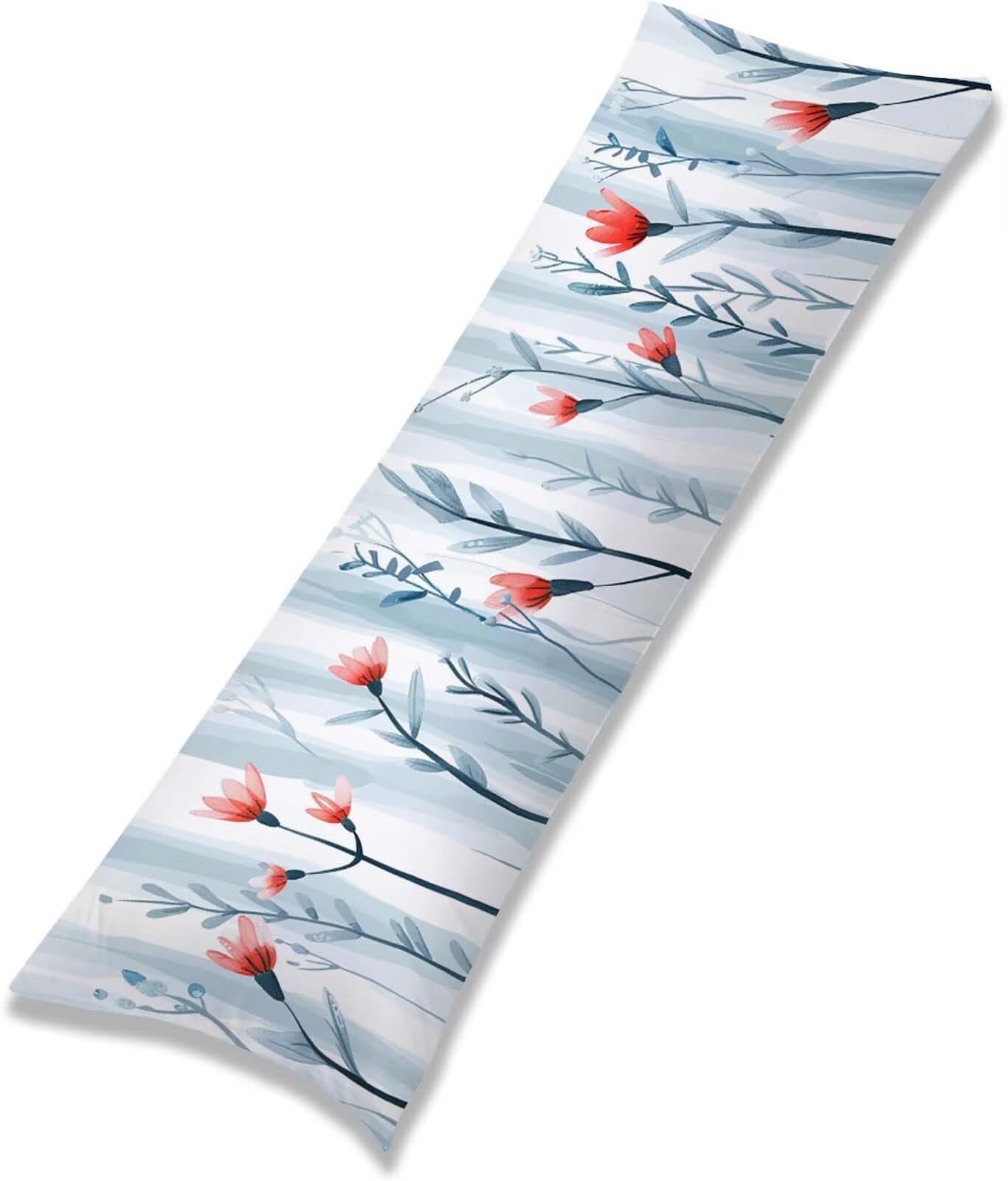 Fodera Cuscino 50 x 150 cm, Nordico-2 Lino Copricuscini Letto, | con Invisibile Cerniera, Morbida e Traspirante, per biancheria da letto, divano, hotel, chi dorme sul fianco Astratto j-17