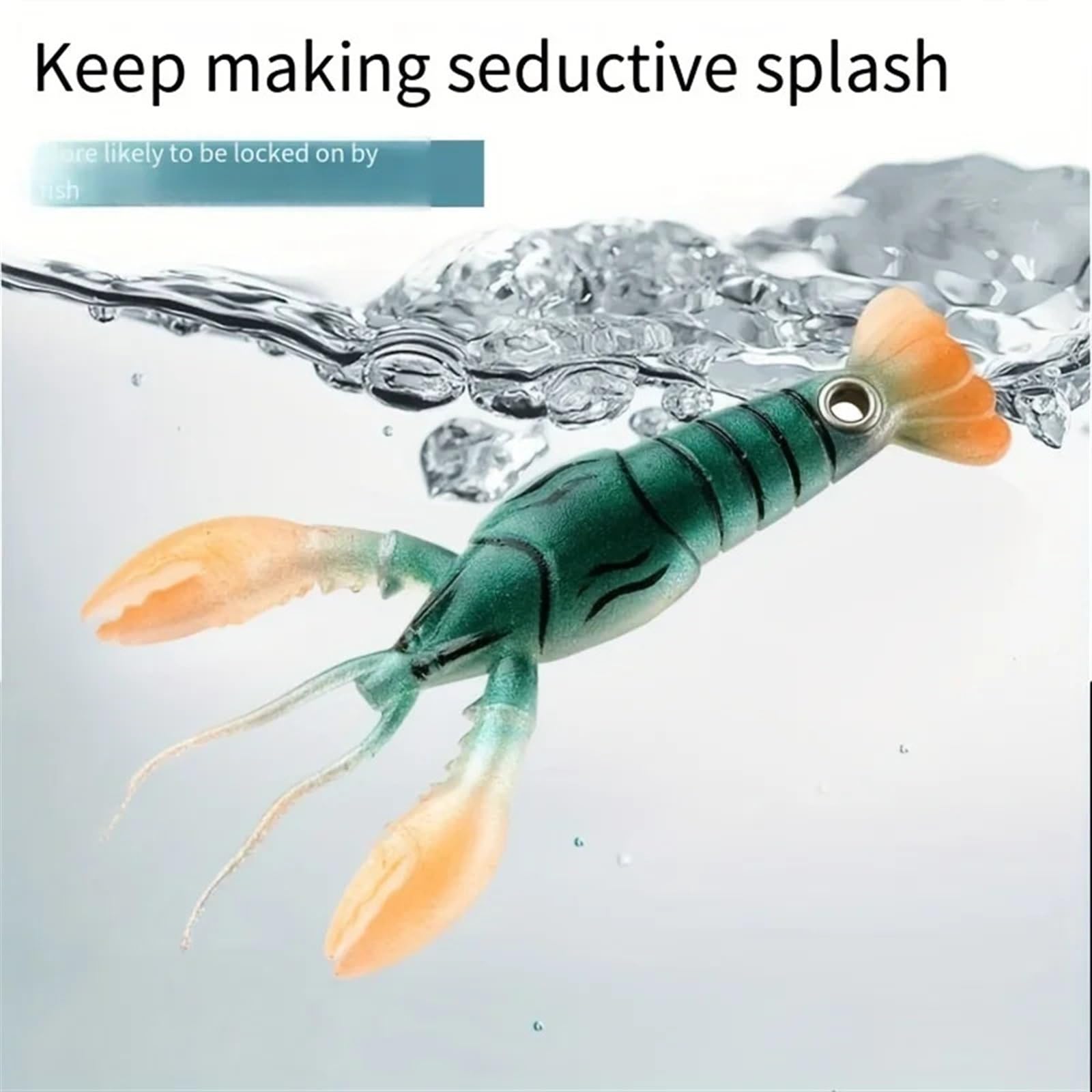 9.5 cm 1 pièces leurre de pêche à la crevette Souple bionique écrevisse appât Souple matériel de pêche