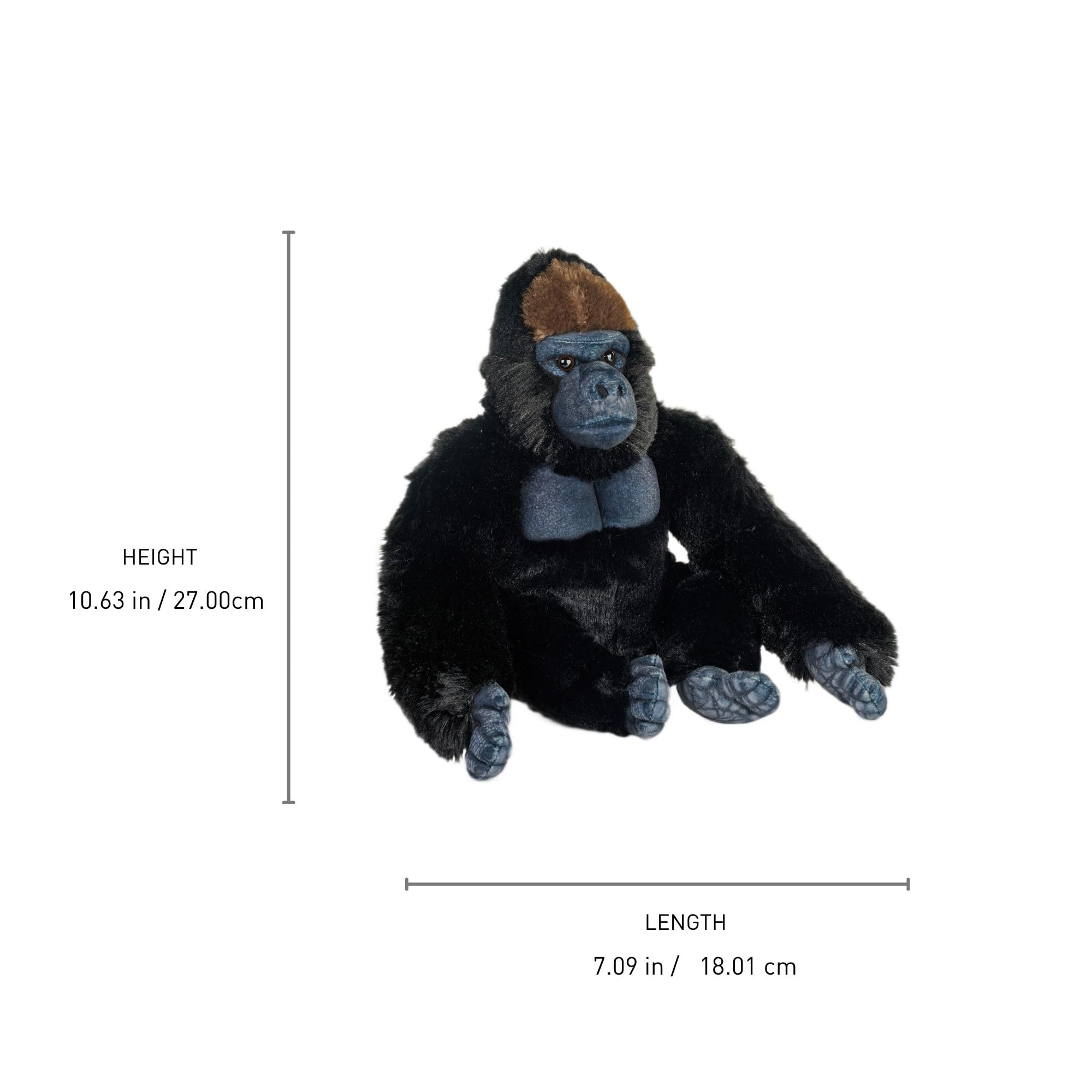 Wild Republic Artist Collection Eco Gorilla, Stuffed Animal, 15