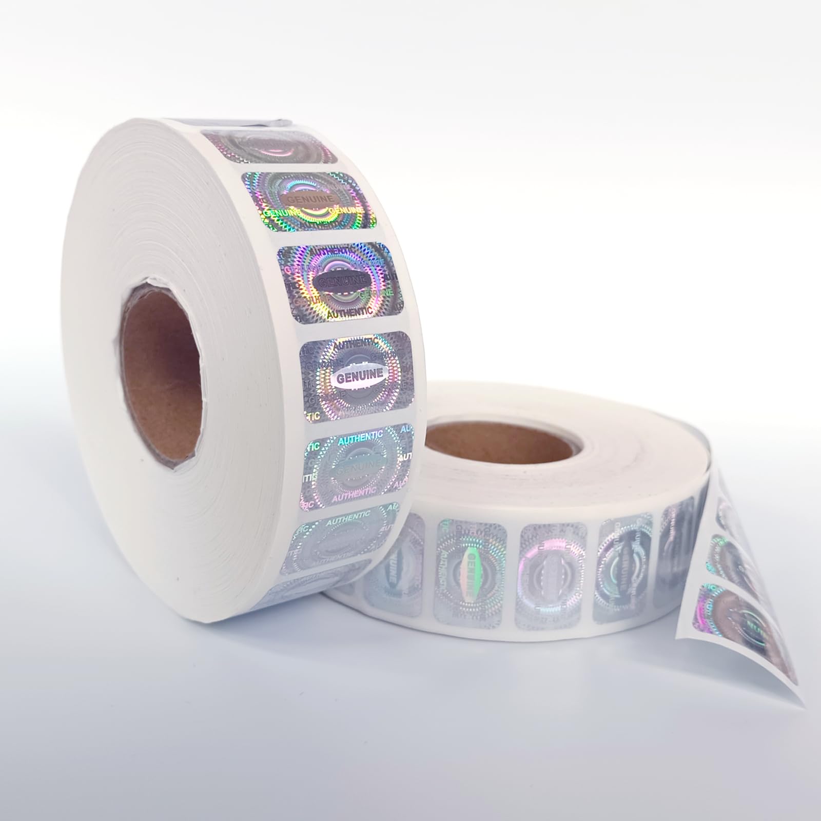 5000PCS Hologram Tamper evident Sticker Genuine Security Label Warranty Void Seal Sticker(1x0.6inch,Silver)