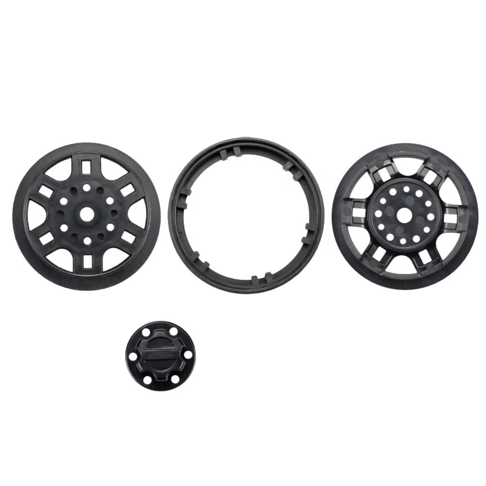 1,9 Llantas Plástico Beadlock para Axial para SCX10 D90 D110 1/10 | Mejoradas automóviles RC Llantas plástico livianas reducen inercia dirección Fácil instalación llave Repuesto