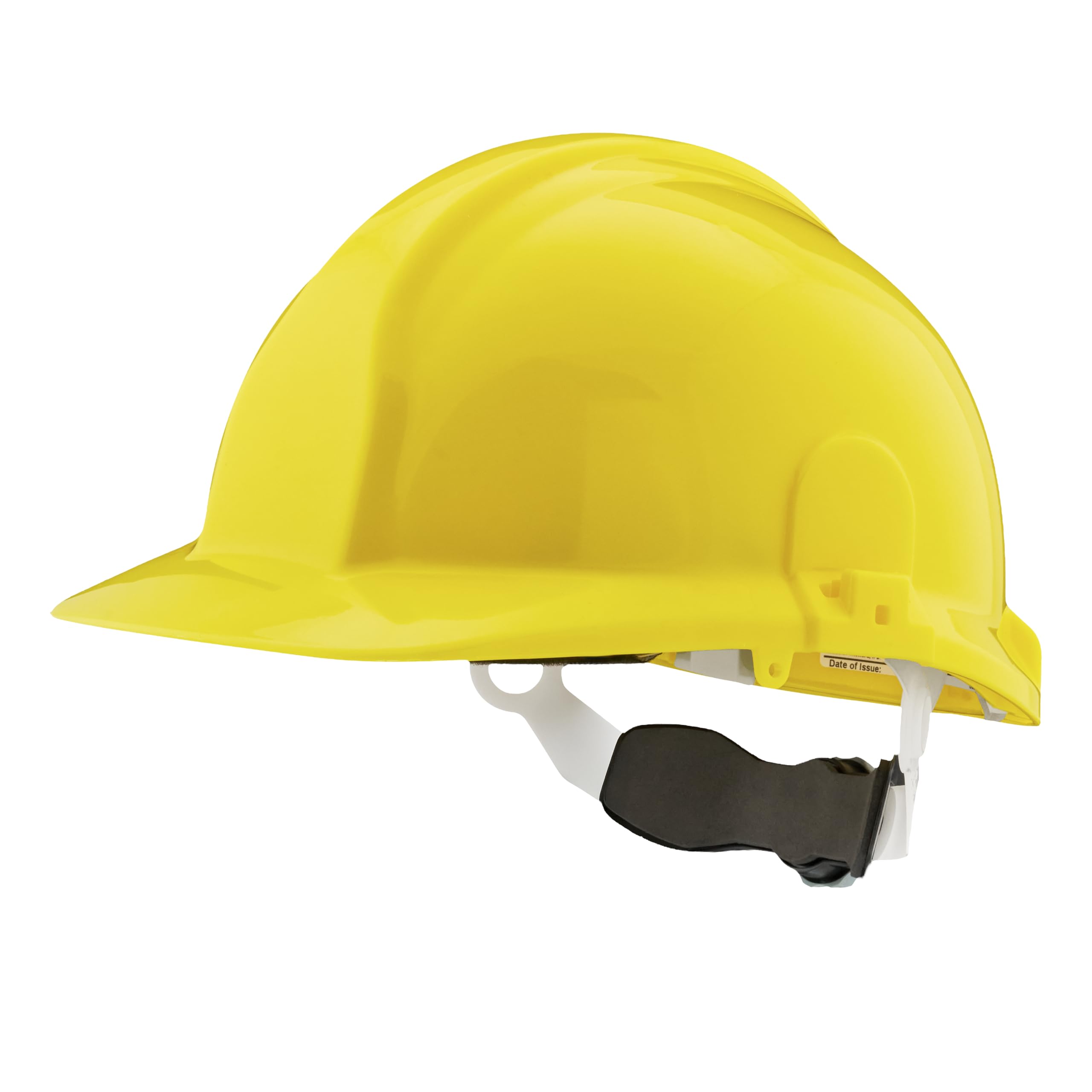 Centurion 1125 Yellow Hard Hat - Full Brim - Wheel Ratchet - Non Vented- Safety Helmet For Men and Women UK