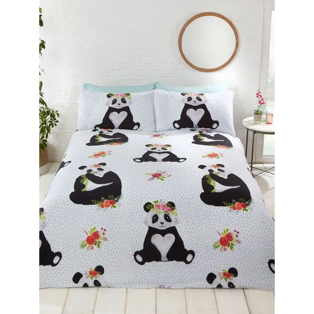 Rapport Pandas Single Duvet Cover and Pillowcase Set