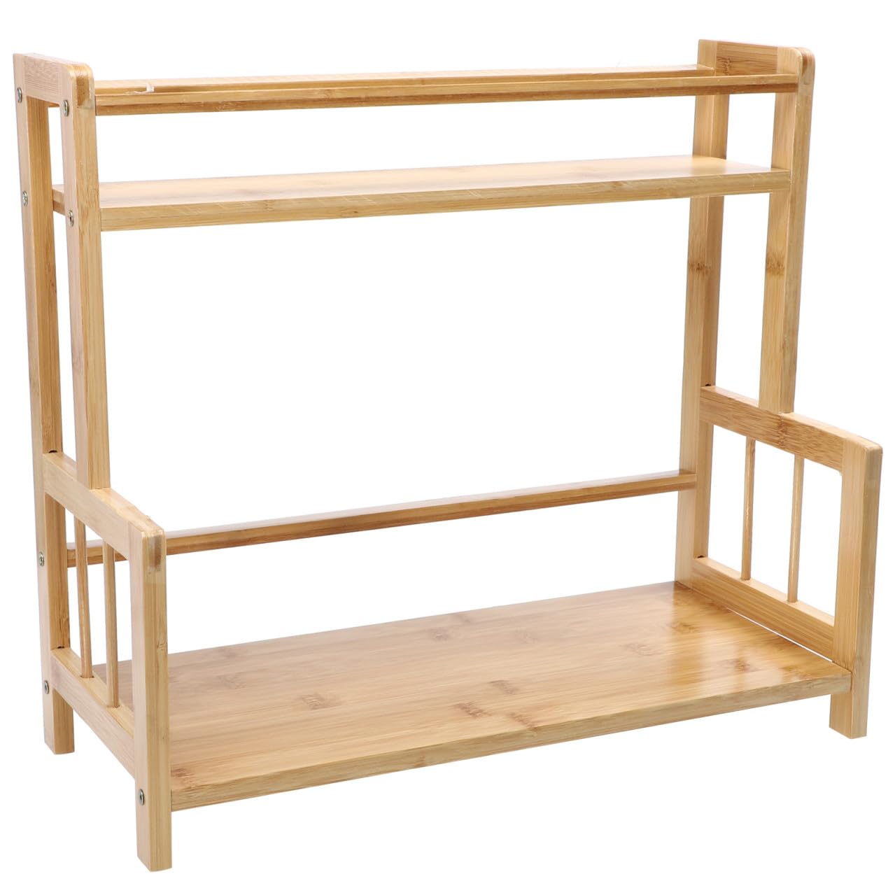 OUNONA 1 Étagère À Assaisonnements Pour Cuisine Étagère De Rangement À 2 Pour Épices Étagère De Rangement Pour Salle De Bain Étagère De Rangement En Porte-Bouteilles