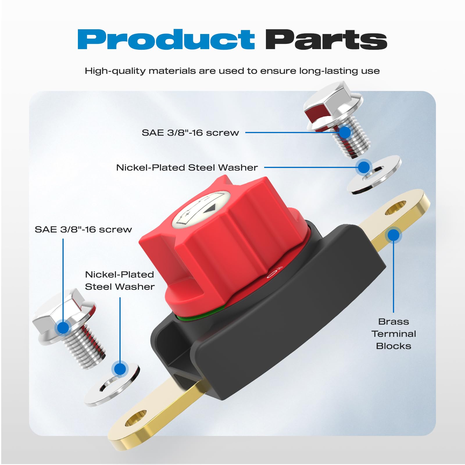 Snapklik.com : Malictele Side Post Battery Disconnect Switch 275A Heavy ...