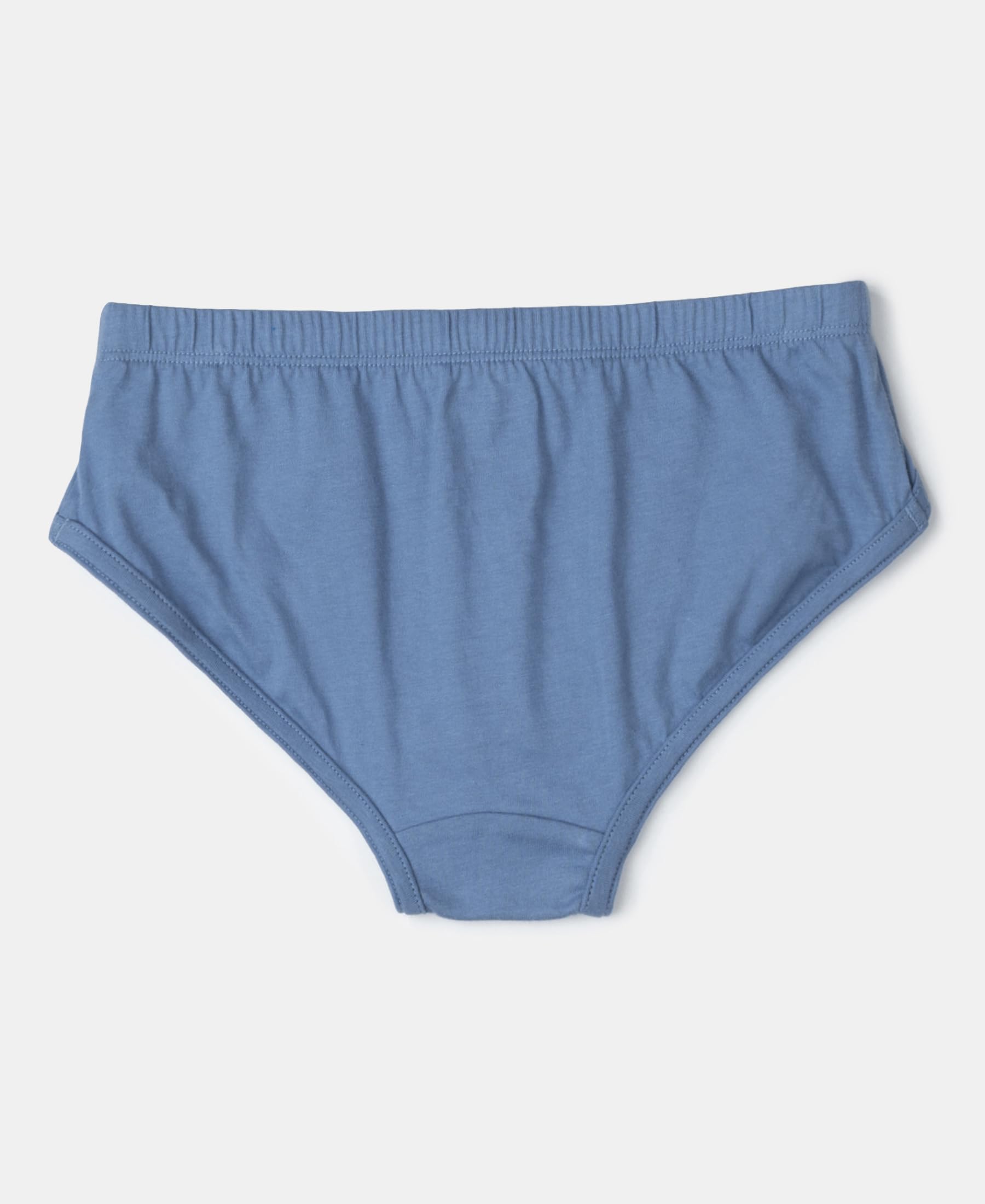 Jockey 3035 Boys Super Combed Cotton Solid Brief with Ultrasoft Waistband (Pack of 3)_Coronet Blue, Dandelion Yellow & Navy_9-10 Yrs - Image 5 thumbnail