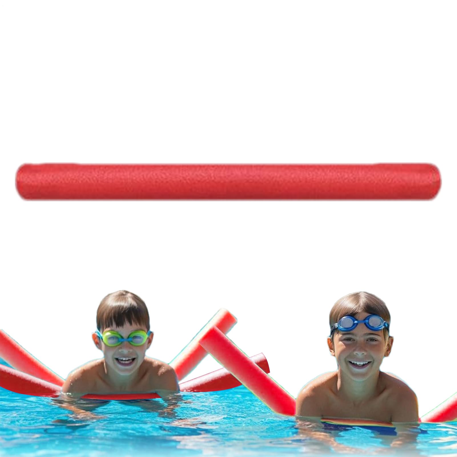 Floating Training Device - Foam Training Pool Noodles - Lightweight Hollow Rainbow Toy Beach Party & Backyard Games Water Float Aid for Adults and Kids