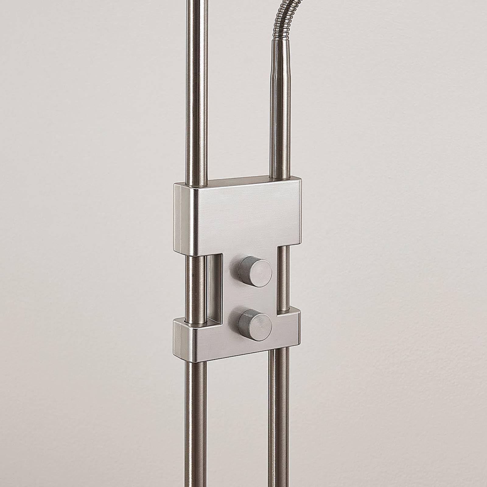 Lindby LED Stehlampe, Deckenfluter dimmbar verstellbarer Lesearm Standleuchte Metall Standlampe Wohnzimmerlampe Leselampe