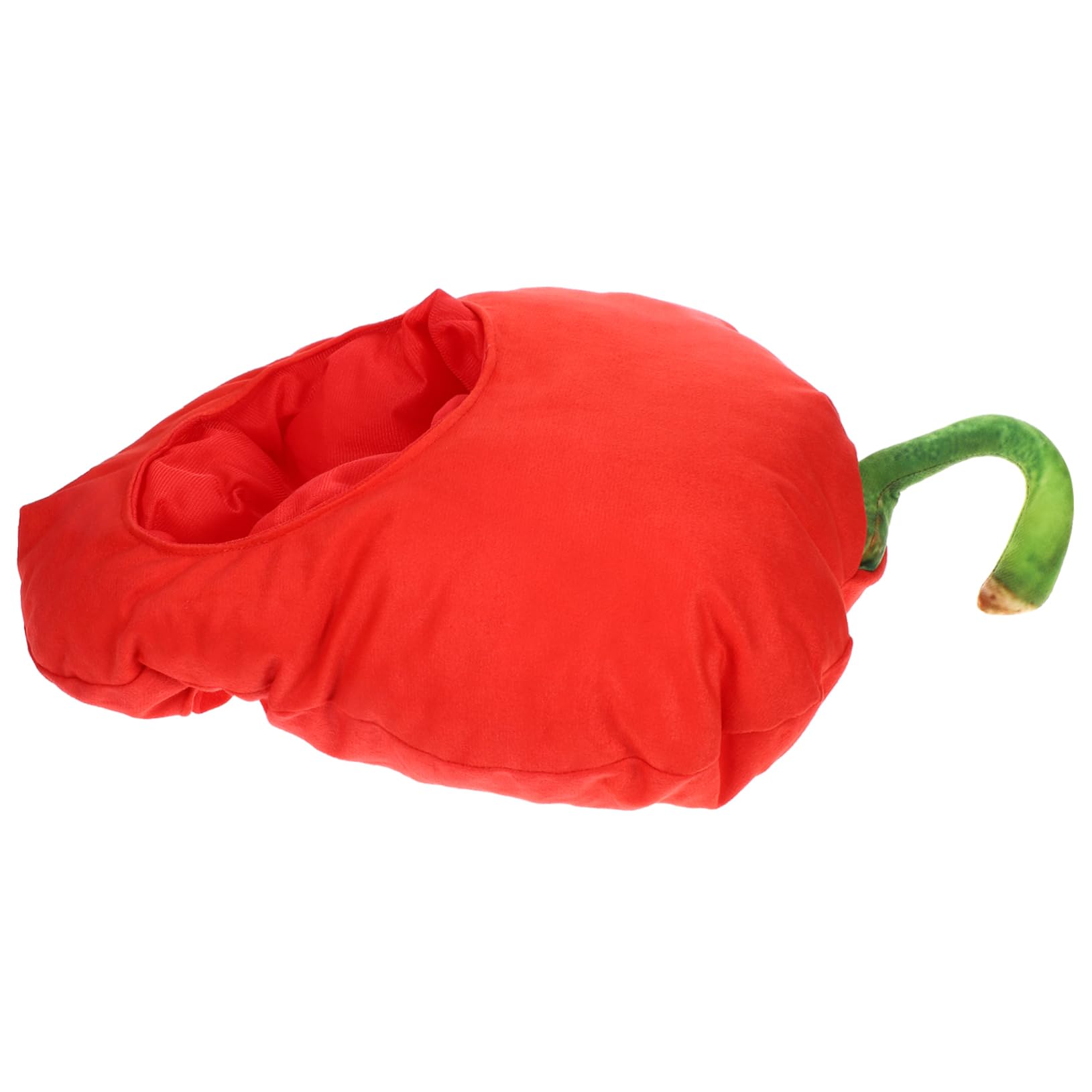 ibasenice 2 Piezas Capucha De Pimiento Rojo Simulada. Ropa Pimientos Pepperoncini Sombrero De Cosplay De Peluche Sombreros De Cosplay Tocado Festivo Sombrero De Foto Felpa Dibujos Animados