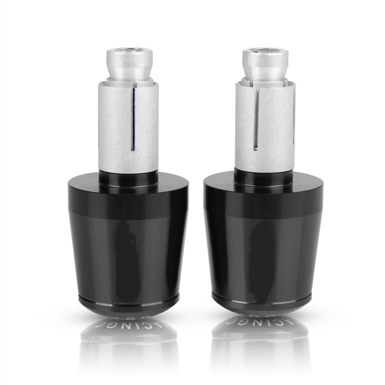 Puños de manillar CNC negros para Honda CBR650F y CB650F 2016-2022 con tapones de extremo