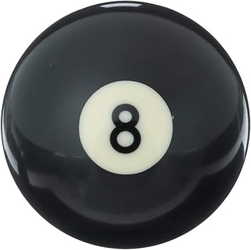 Black No 8 Ball 2"