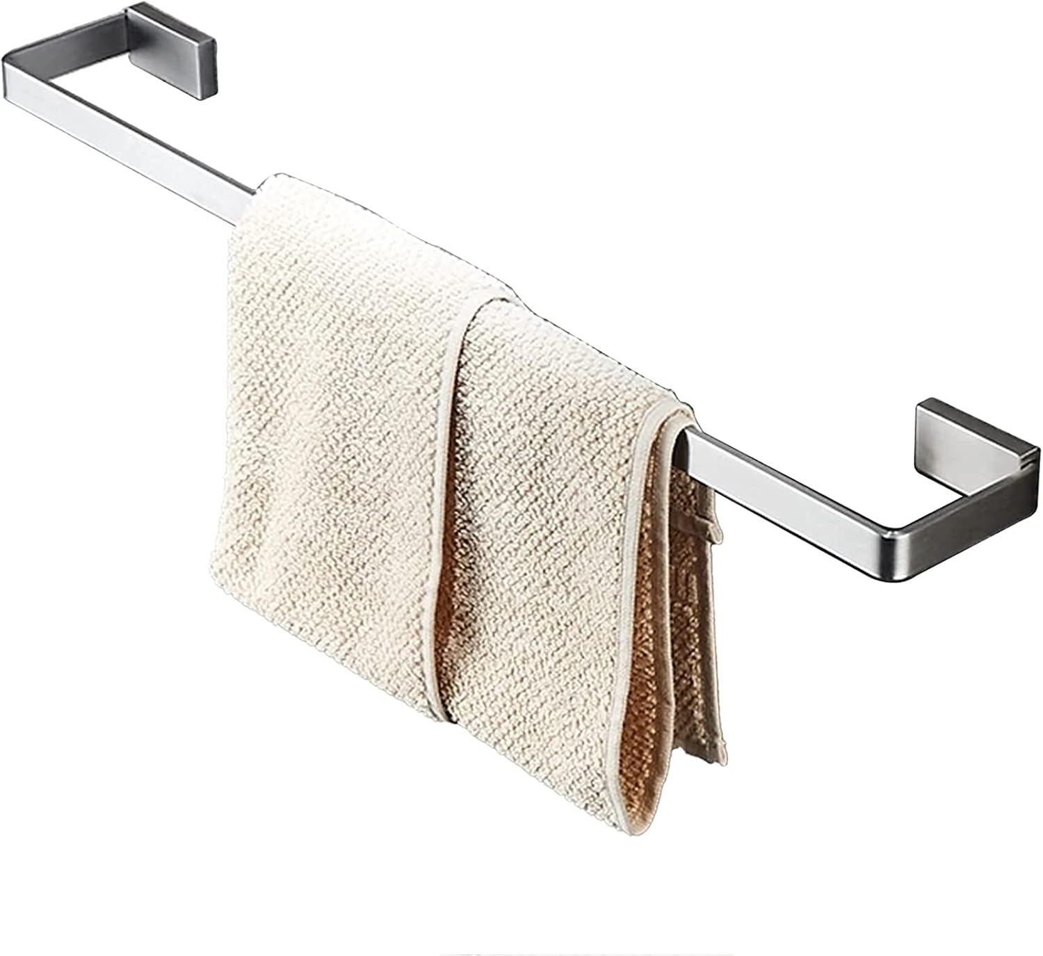 Wall Mounted Tower Holder Single Towel Bar Rails 304 Stainless Steel Towel Rack for Bathroom Or Kitchen Accessory Brushed Silver Finish 40cm-80cm Optional,One Color-60cm(40cm)