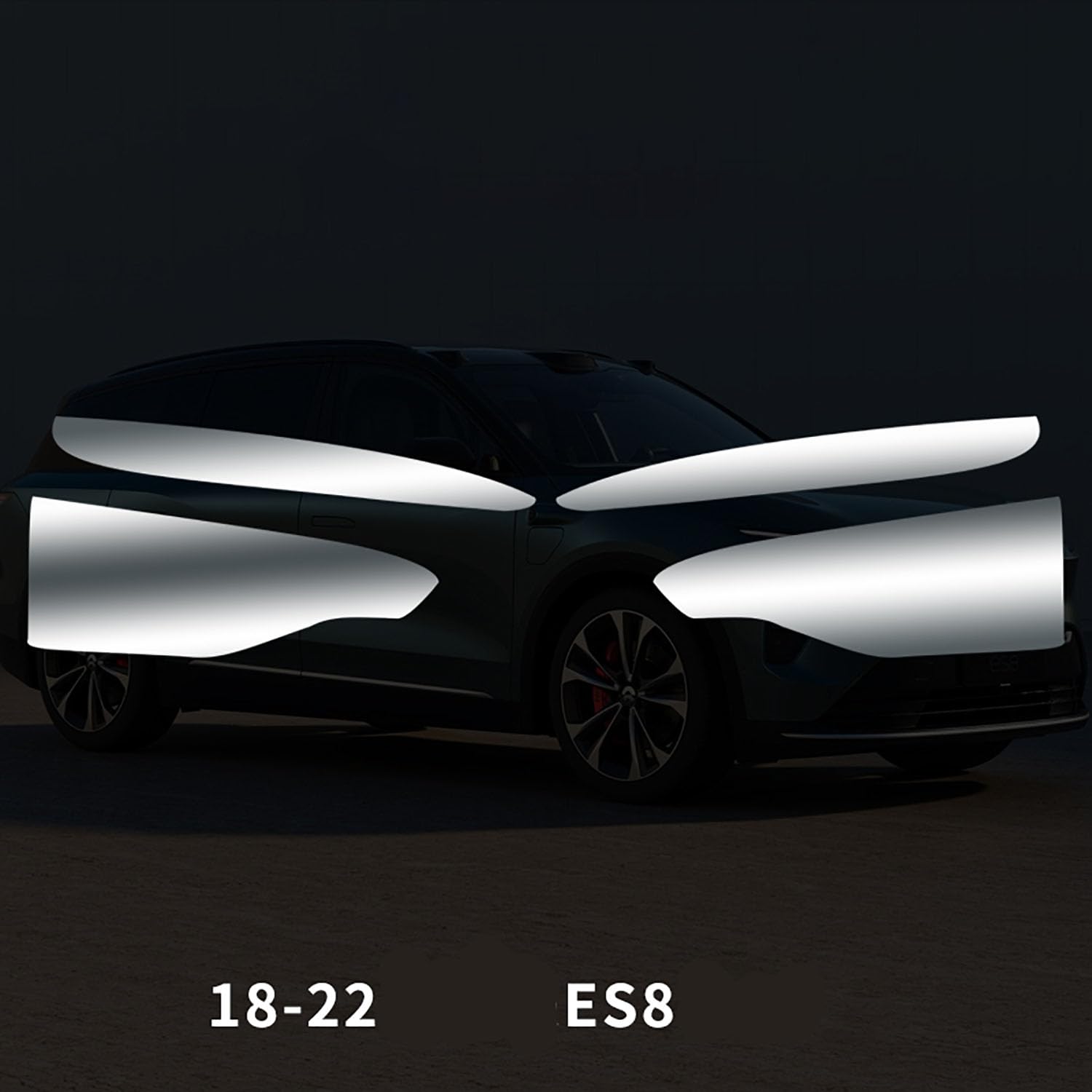 Für Weilai ES8 2018 2019 2020 2021 2022 Auto Scheinwerfer Schutz Folie TPU Scheinwerfer Film Anti Scratch Auto-Styling Aufkleber,transparent