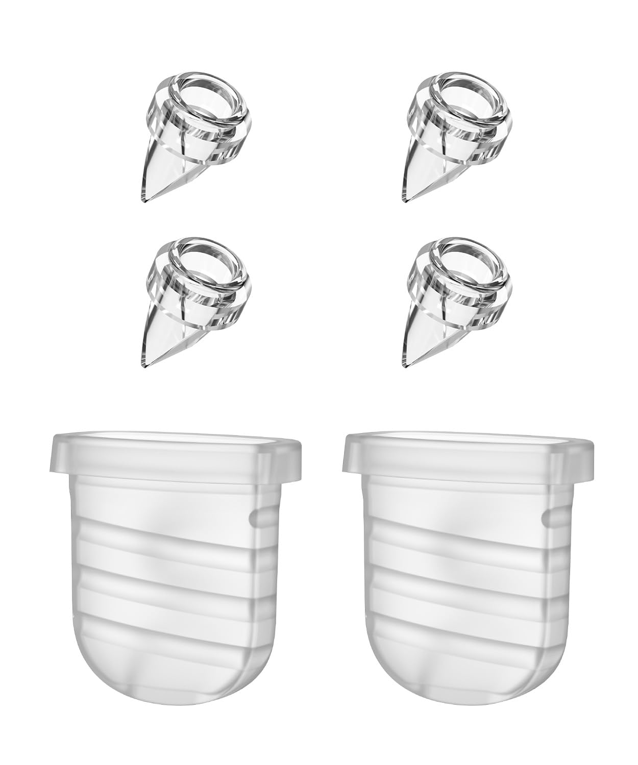 Wearable Breast Pump Replacement Parts Compatible with Lansinoh Discreet Duo Nuliie S32 Wearable Breast Pump, Include Duckbill Valve, Silicone Diaphragm