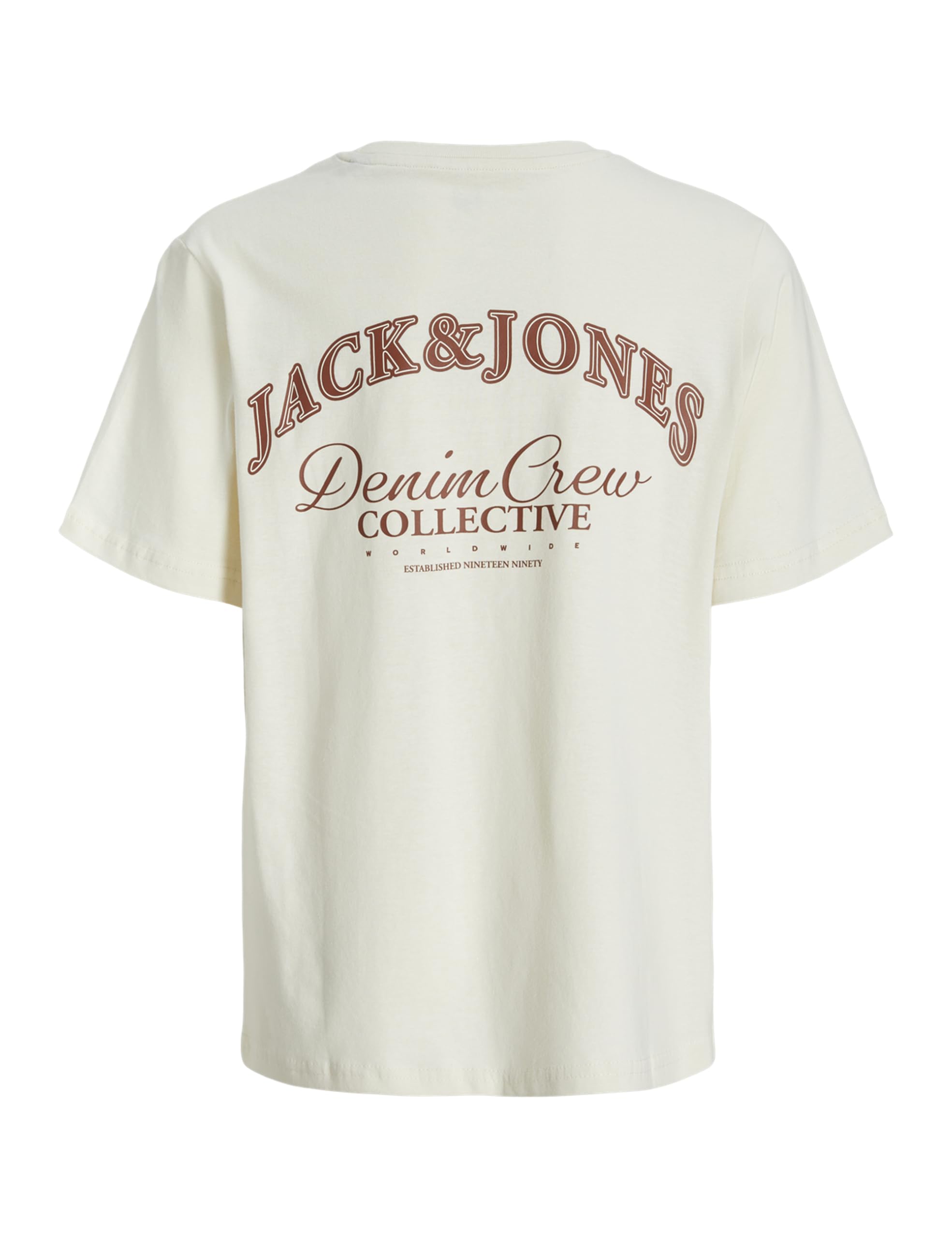 JACK & JONES Chłopięcy Jjebrandes Backp Relaxed Tee Ss Sn Mni, Antique White, 128