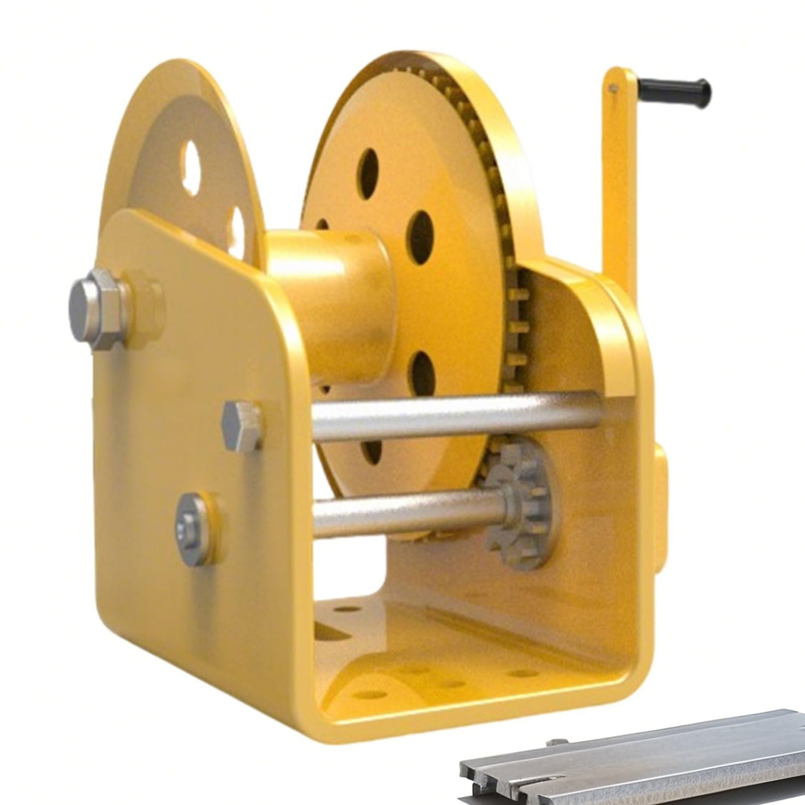 Du Hand Winch1800LBS 2Way SelfLocking ar ze stalowym kablem i hakiem antypoślizgowa wciągarka holownicza do przyczep ciężarowych łodzi i niezawodna (5 m)