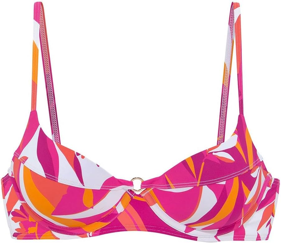LASCANA Women's Mix Print Underwire Bikini Top