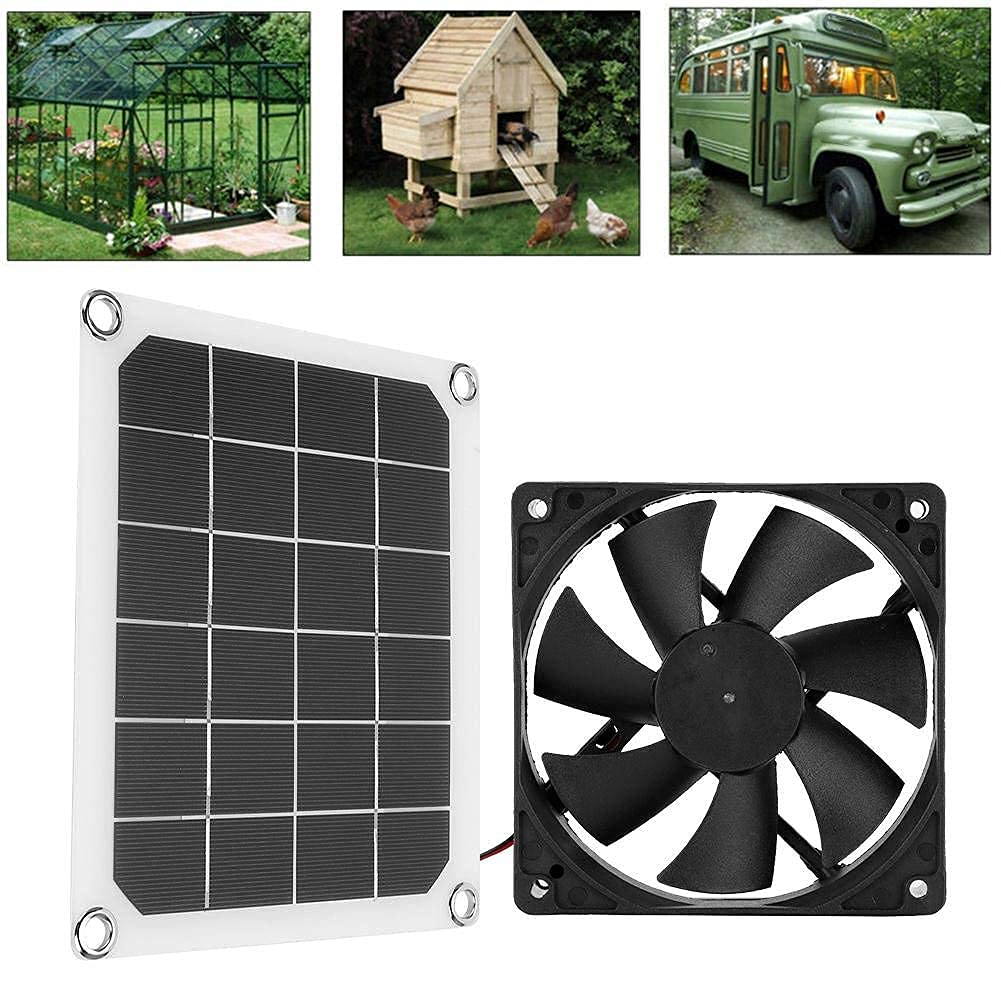 Ventilateur d'Extraction Solaire IP65 Étanche pour VR Serres Maisons
