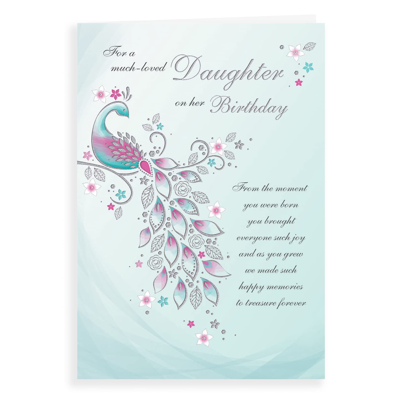 Postal Diseño Uk Tarjeta De Aniversario Para Hija E Yerno - Diseño Clásico  Con Aves, 9 X 6 Pulgadas Tarjeta Felicitación Hija Yerno Aniversario 9x6  Pulgadas, image size:1600x1600