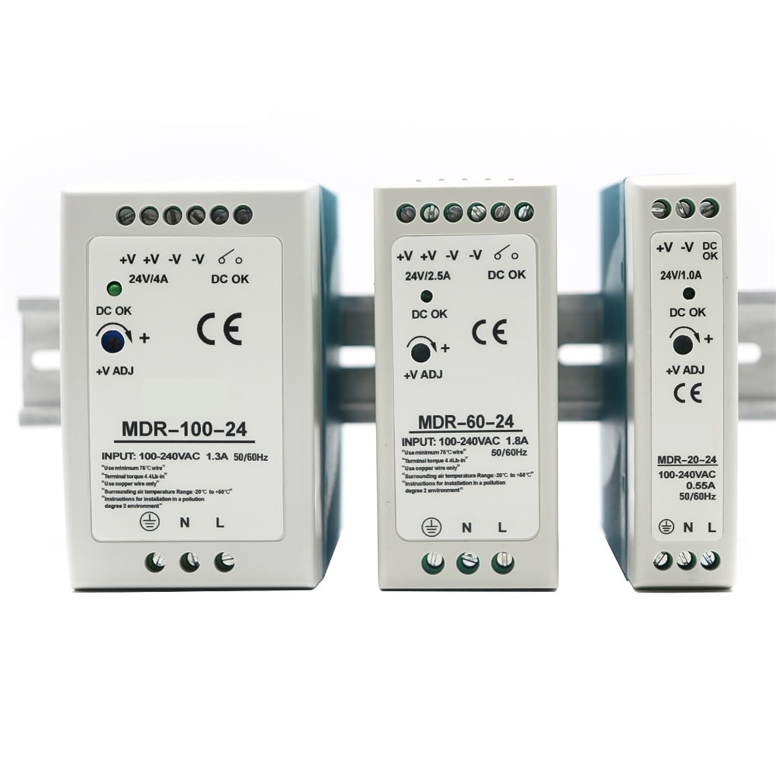 MDR-10W 20W 40W 60W 100W AC 100-240V Eingang Mini Din Schiene Schalter Netzteil Spannung Transformator DC 5V 12V 15V 24V 36V 48V Ausgang 1Pcs(15V_100W)