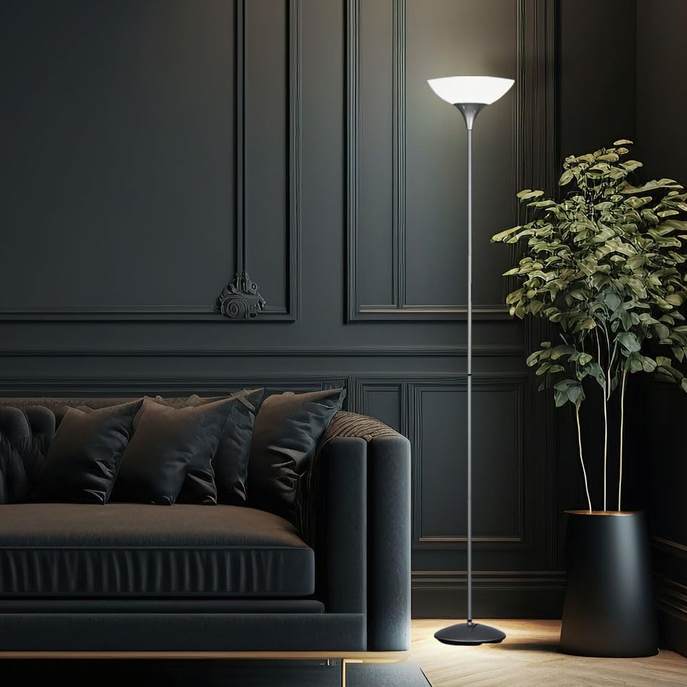 Smart Home Steh Lampe Decken Fluter App-und Sprachsteuerung Leuchte dimmbar im Set inkl. RGB LED Leuchtmittel