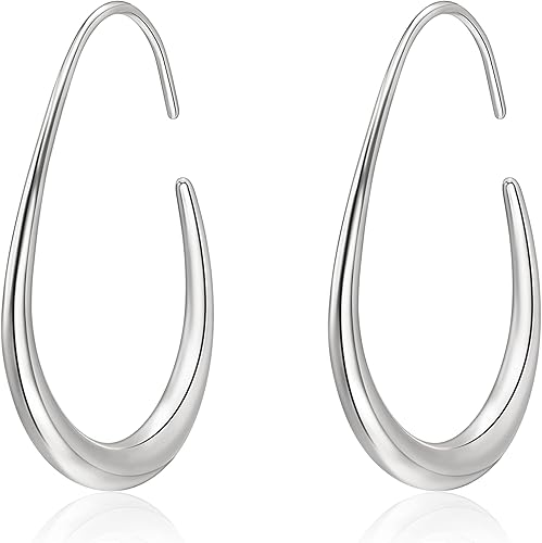 YANCHUN Juego de aretes de aro gruesos de oro, aretes de lágrima para mujer, collar de gota de agua para niñas, juego de aretes de gota de oro para