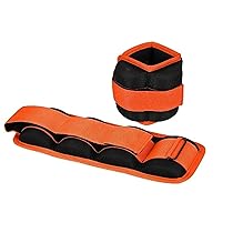 VENOM Ankle/Wrist Weight 1 Kg. (0.5 KG x 2) | Resistance Exercise | Resistance Bands | Wrist Ankle | Fitness Band | Workout Equipment (Color : Black & Orange)