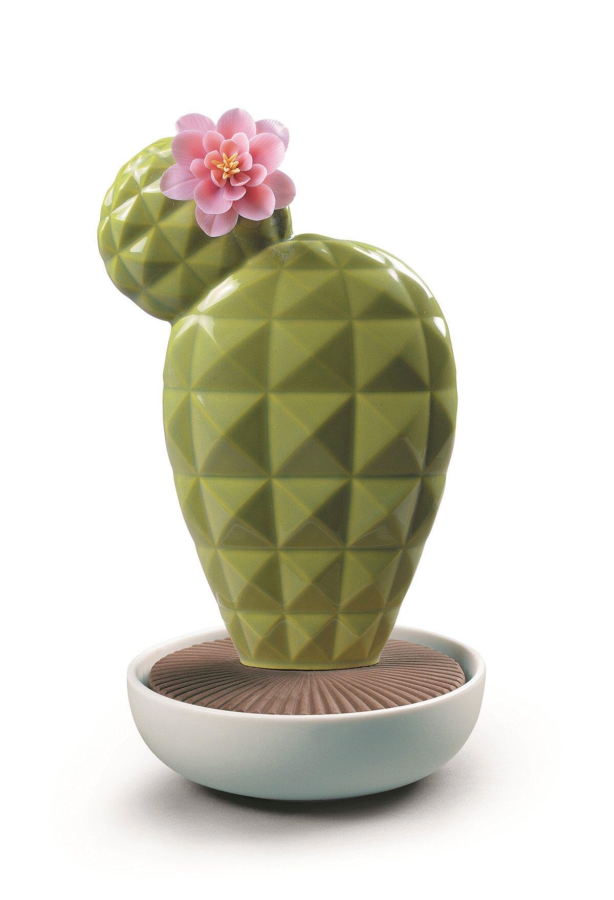 LLADRÓ Opuntia Cactus Diffuser. Gardens of Valencia Scent. Porcelain Aroma Diffuser.…