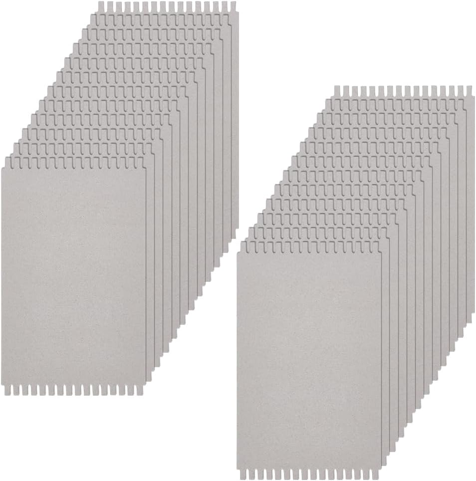 FINGERINSPIRE 24PCS Cardboard Weaving Looms 9.8x11.4x0.1 Inch Wheat Color Paper Weaving Auxiliary Boards Rectangle Knitting Tools Sewing Crochet Basket Jewelry Arts Crafts for Beginners Knitting